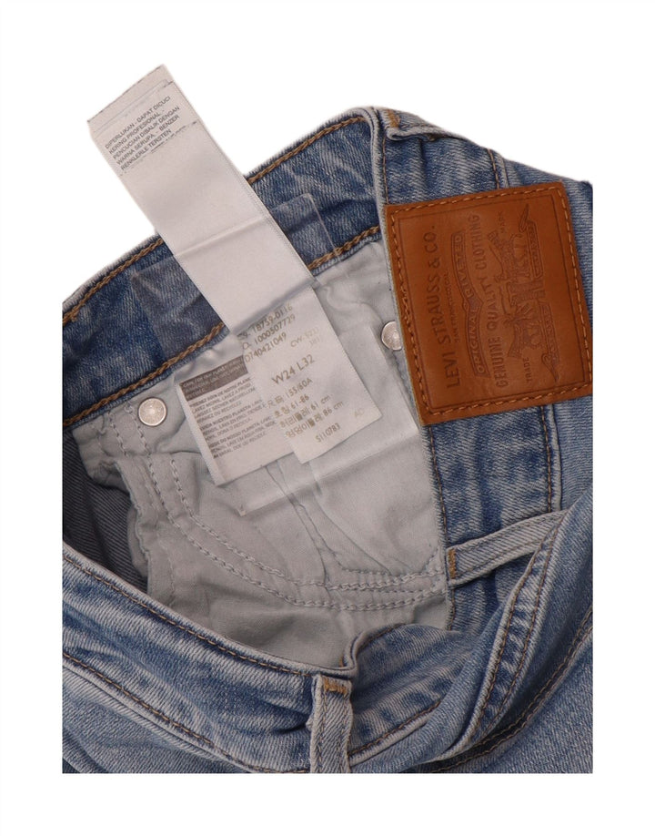 Levi's Jean Bootcut Taille Haute 725 Femme W24 L28 Bleu Coton