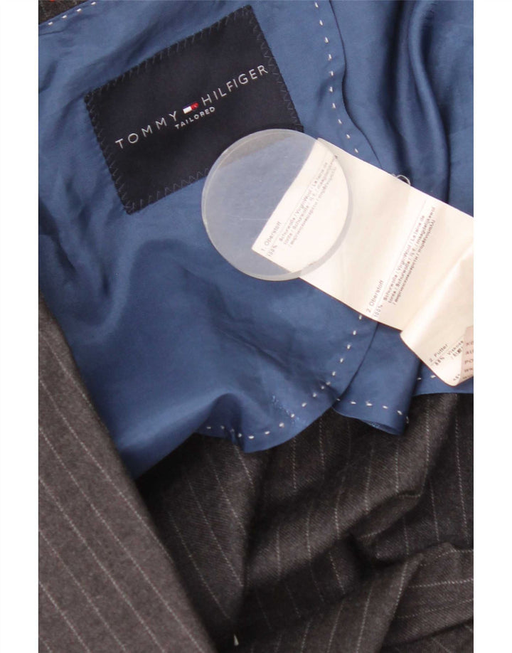 Tommy Hilfiger Veste blazer à 2 boutons pour homme IT 56 3XL Gris à fines rayures