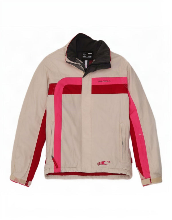 O'Neill Veste coupe-vent pour femme UK 10 Small Blanc Colorblock Polyester