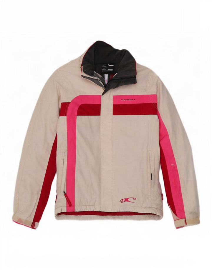 O'Neill Veste coupe-vent pour femme UK 10 Small Blanc Colorblock Polyester