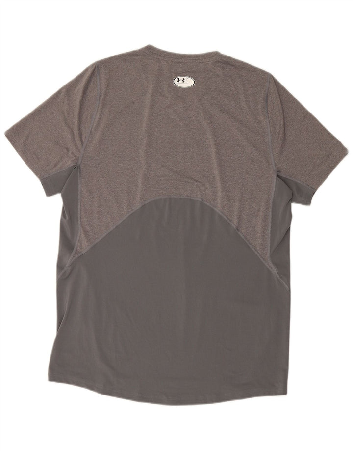 Under Armour T-Shirt ajusté pour hommes, grand, gris moucheté