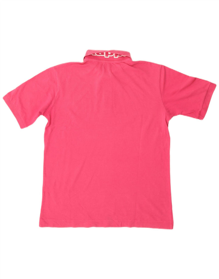 Kappa Polo Graphique Homme Rose Moyen Coton