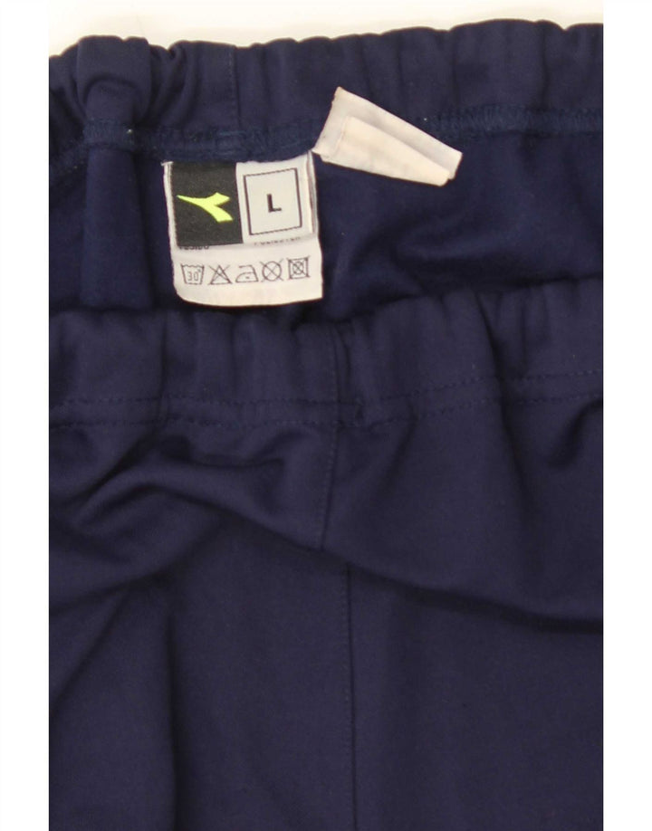 Diadora Pantalon De Survêtement Homme Joggers Large Bleu Marine Polyester