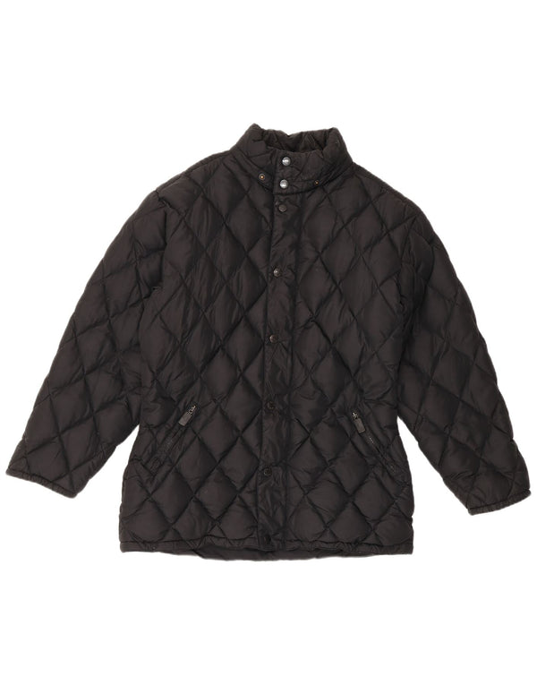 Alberto Aspesi Veste matelassée matelassée pour femme UK 36 Small Noir
