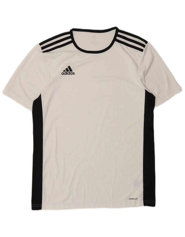 Adidas Hommes Aeroready T-Shirt Haut Moyen Blanc Colorblock Polyester