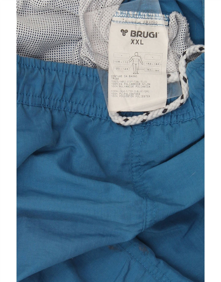 Brugi Short de Bain Graphique 2XL Homme Bleu Polyamide