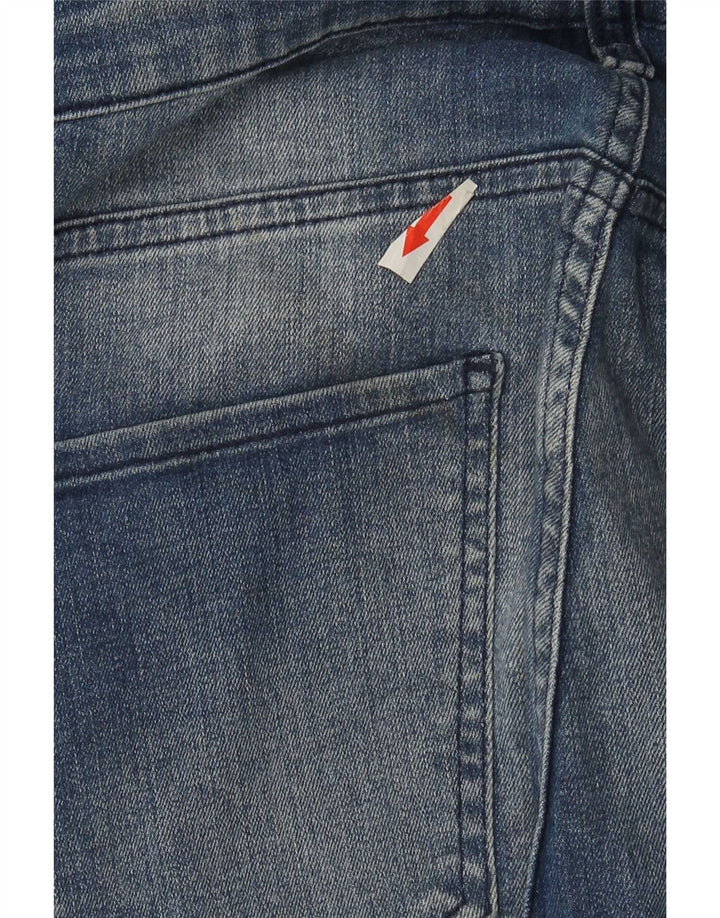 Zara Jean slim vieilli pour homme EU 40 Medium W31 L28 Bleu Colorblock