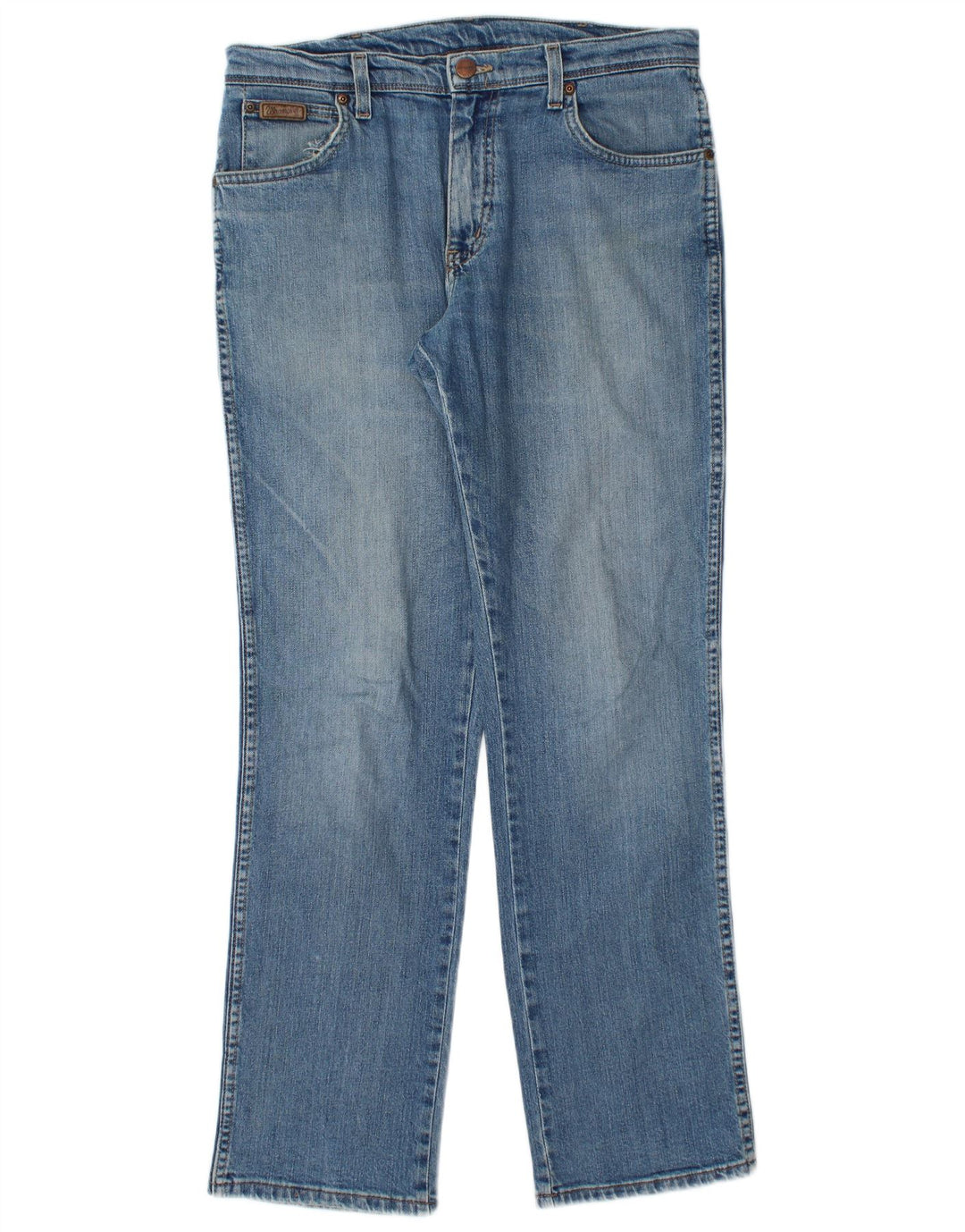 WRANGLER Jean droit Texas Stretch homme W33 L32 bleu coton