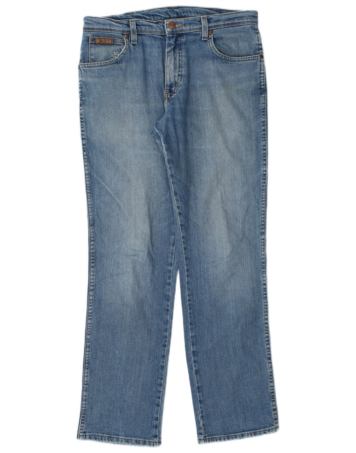 WRANGLER Jean droit Texas Stretch homme W33 L32 bleu coton