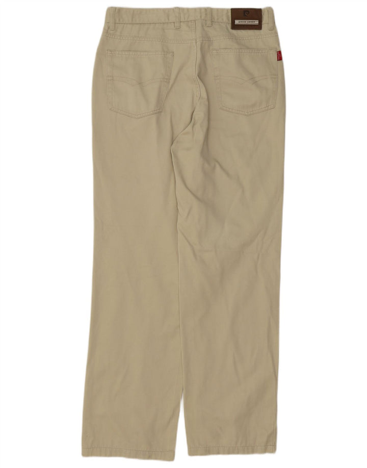 PIERRE CARDIN Pantalon décontracté droit homme W32 L31 Beige