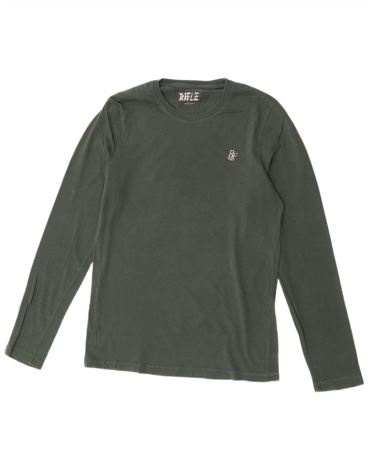 Rifle Haut Homme Manches Longues Petit Coton Vert