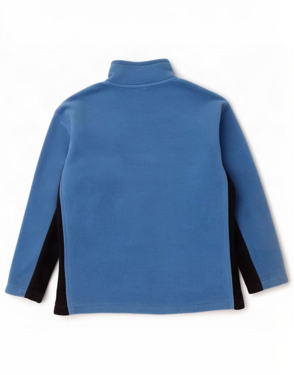 Gap Pull Polaire à Col Zippé pour Femme UK 20 2XL Bleu Colorblock Polyester