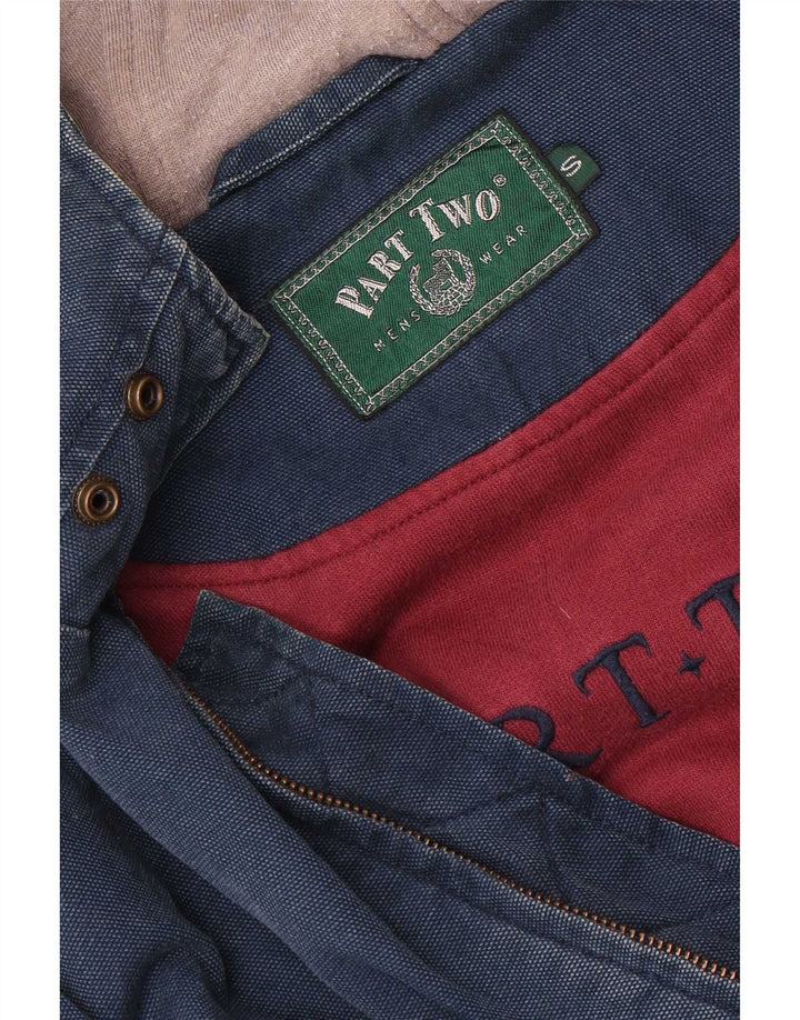 Part Two Veste Bomber à Capuche Coupe Ample pour Homme UK 36 Petit Bleu