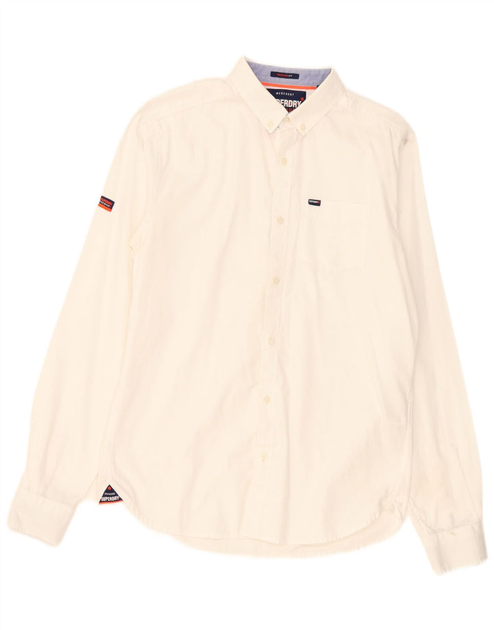 Superdry Chemise Homme Petit Blanc Coton