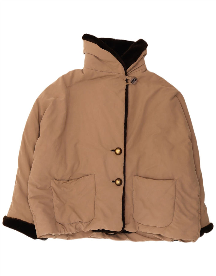 Belfe & Belfe Veste matelassée surdimensionnée pour femme UK 14 Beige moyen