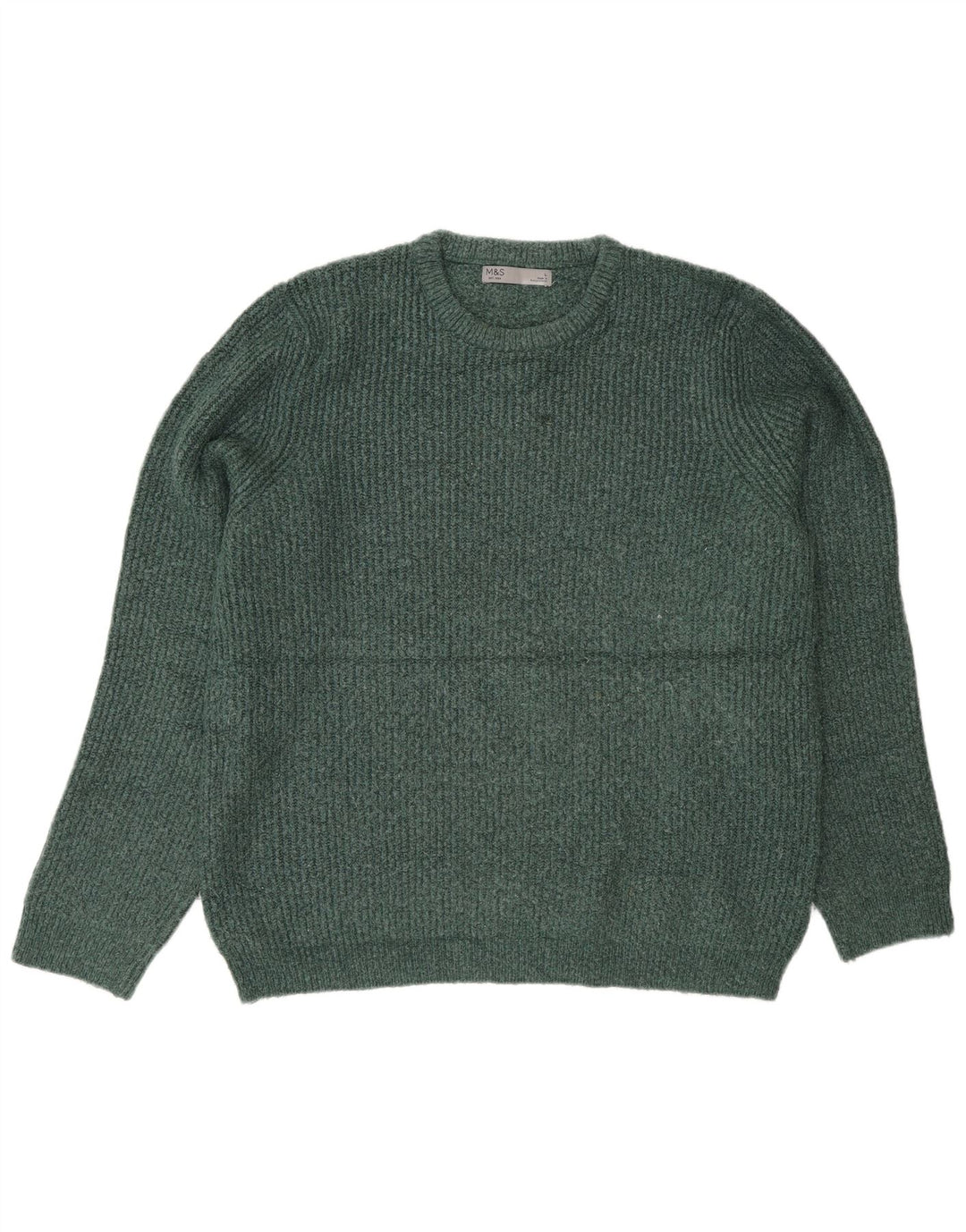 Marks & Spencer Pull à col rond pour homme en acrylique vert grand