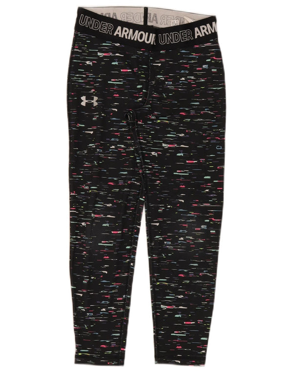 Under Armour Pantalon de Survêtement Fille 9-10 Ans Moyen Noir Moucheté