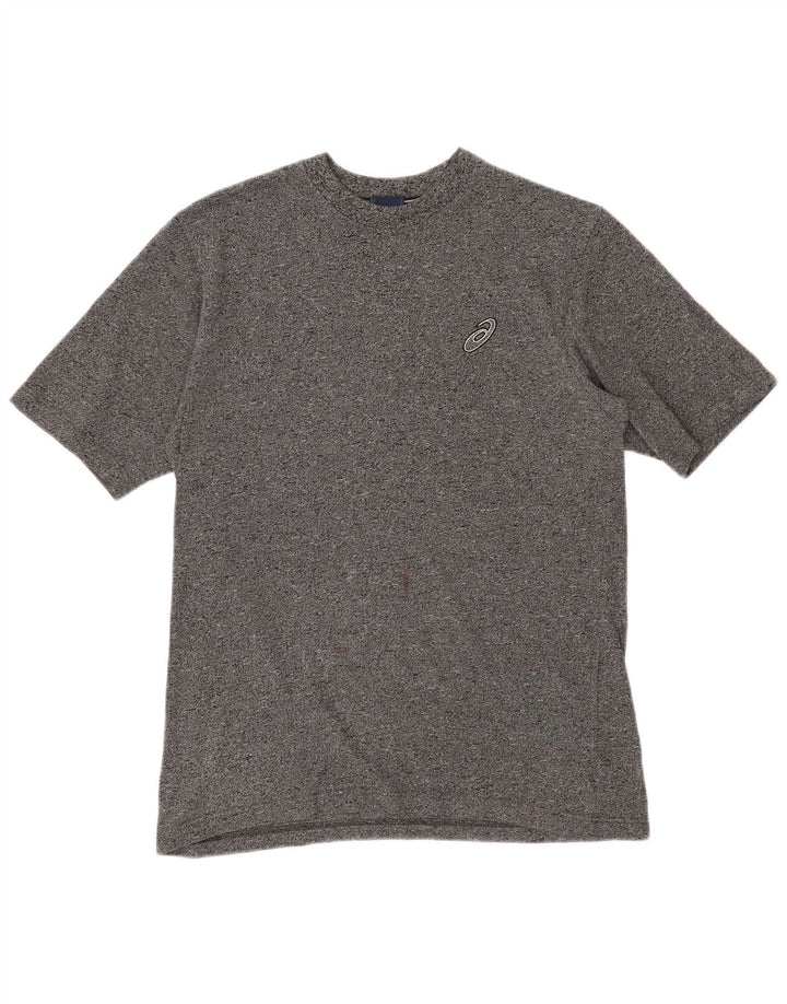 Asics T-Shirt Homme Petit Gris Moucheté Coton