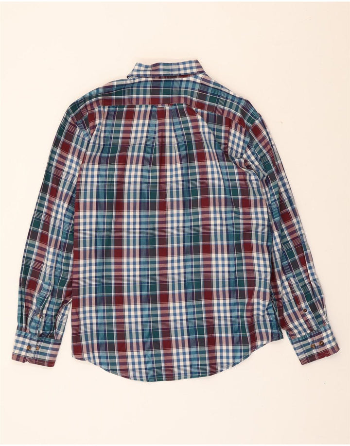 IZOD Mens Flannel Shirt Large Blue Check Cotton Vintage Izod and Second-Hand Izod from Messina Hembry 