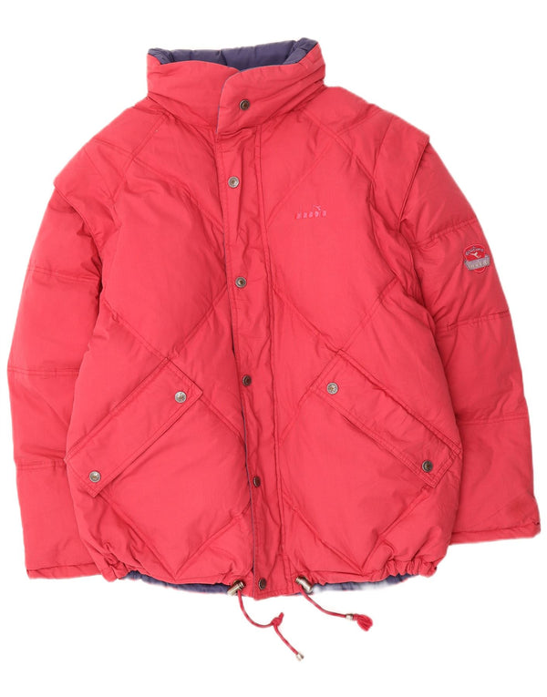 Diadora Veste matelassée réversible pour homme UK 36 Small Rouge Polyester