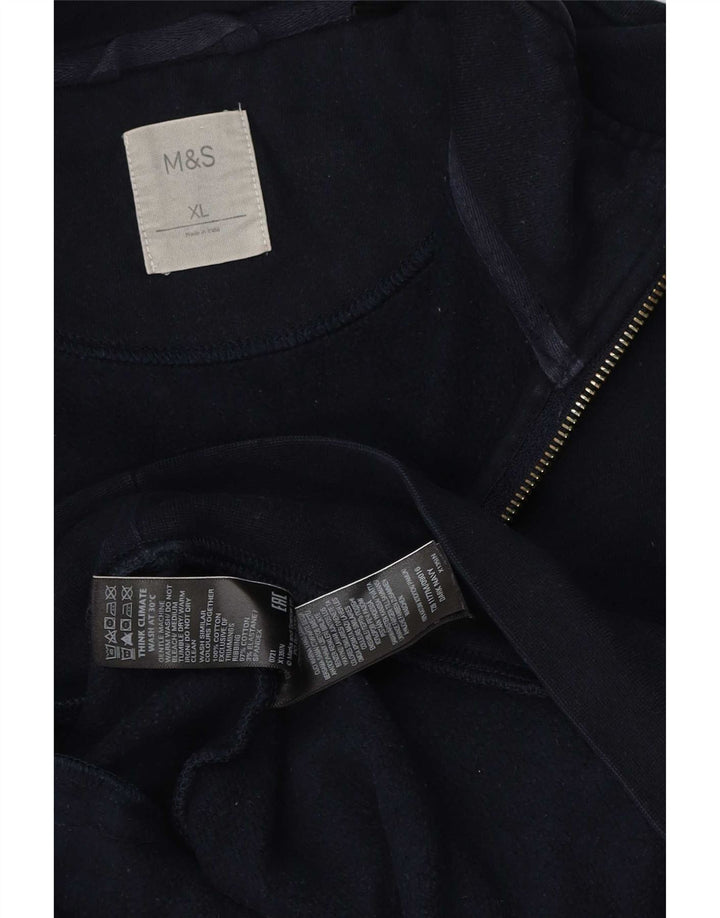 Marks & Spencer Veste de survêtement pour homme XL Bleu marine Coton