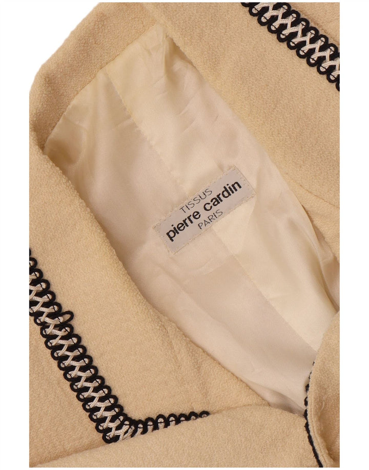 Pierre Cardin Veste blazer à 2 boutons pour femme UK 14 Large Beige