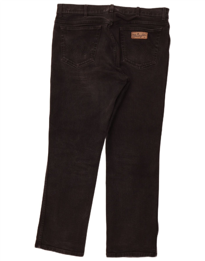 WRANGLER Jean droit Texas Stretch homme W38 L32 coton noir