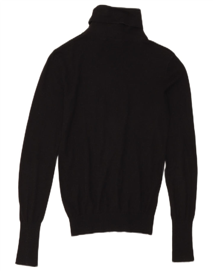 Zara Pull col roulé pour femme UK 10 Small Noir Modal