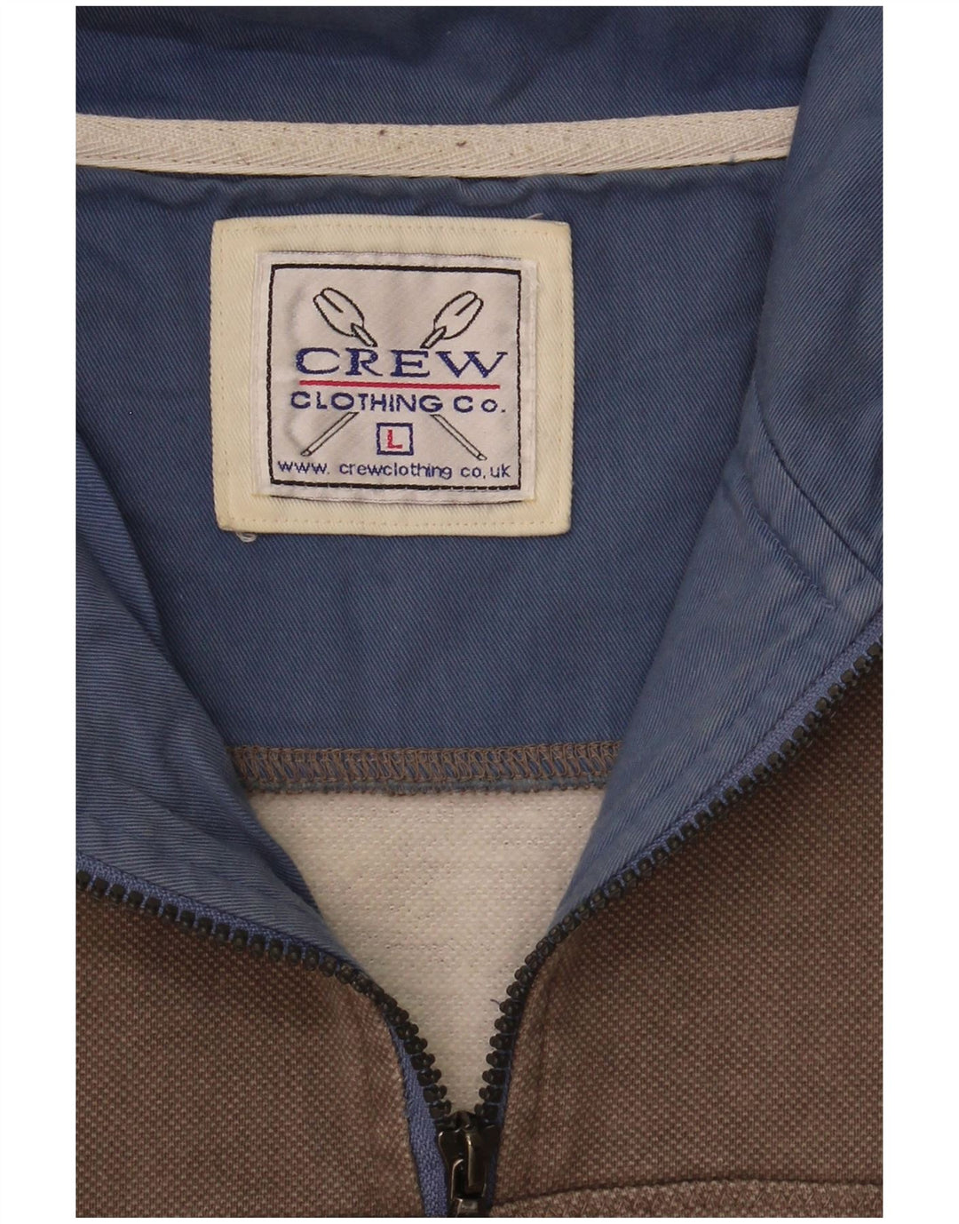 Crew Clothing Sweat-shirt à col zippé pour homme, grand gris