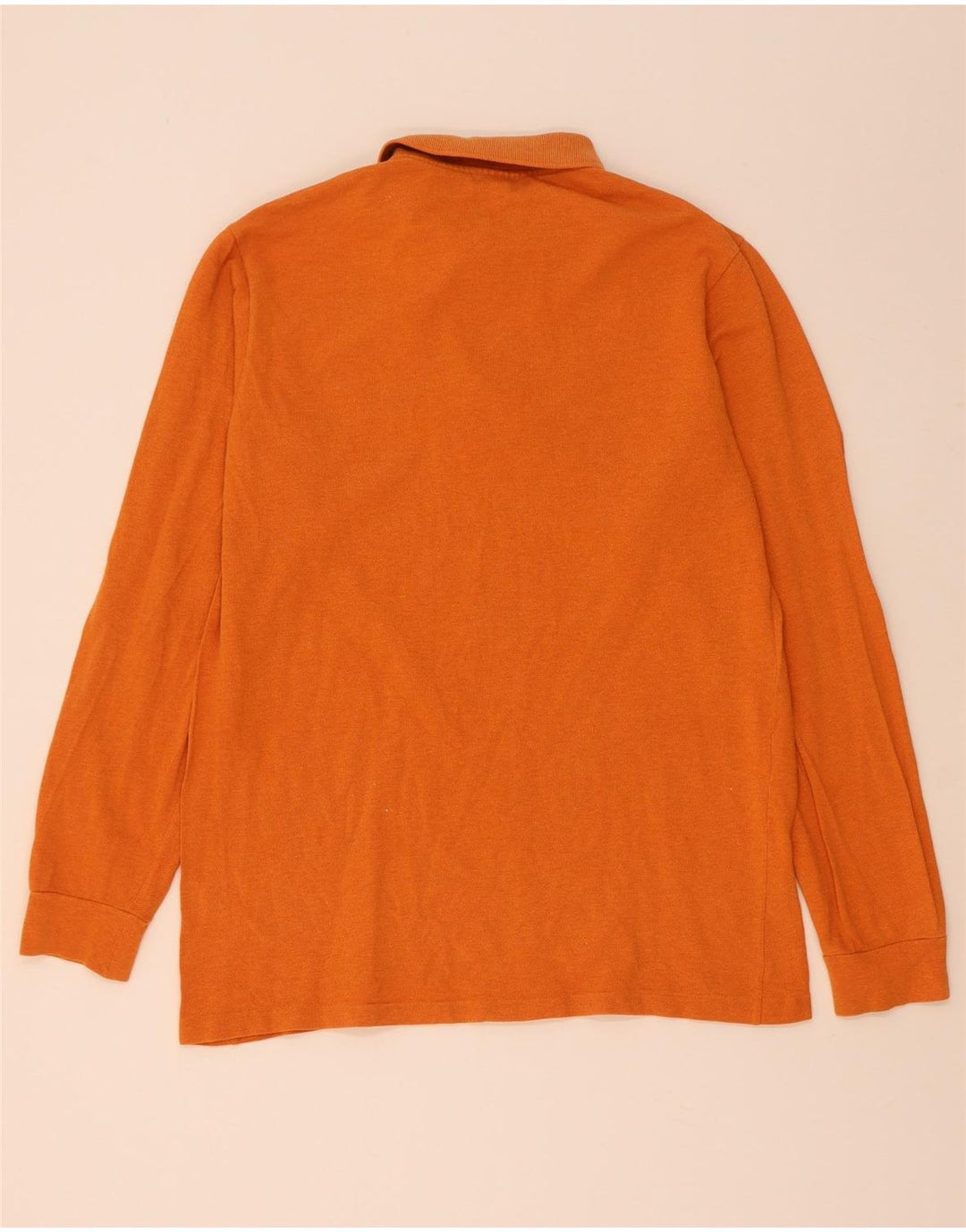 Lacoste Polo à manches longues pour homme Taille 4 Coton orange moyen