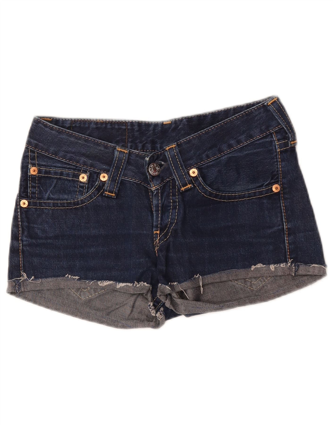 Levi's Short en Jean 927 Femme W28 Bleu Marine Moyen
