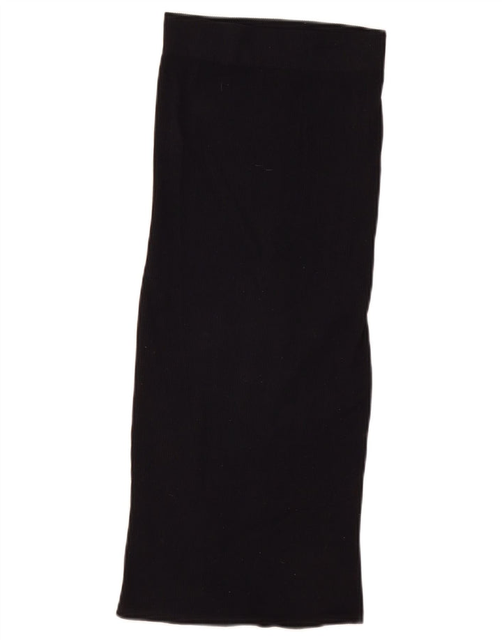 Zara Femme Jupe Maxi Petite W26 Nylon Noir