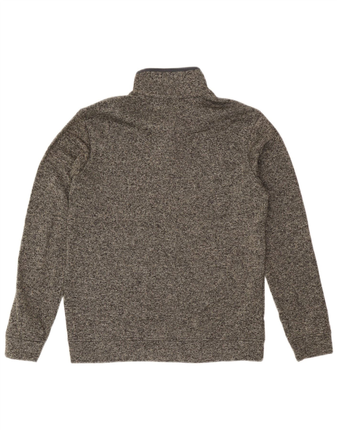 Eddie Bauer Sweat-shirt à col boutonné pour homme Gris moyen moucheté