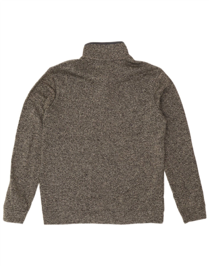 Eddie Bauer Sweat-shirt à col boutonné pour homme Gris moyen moucheté