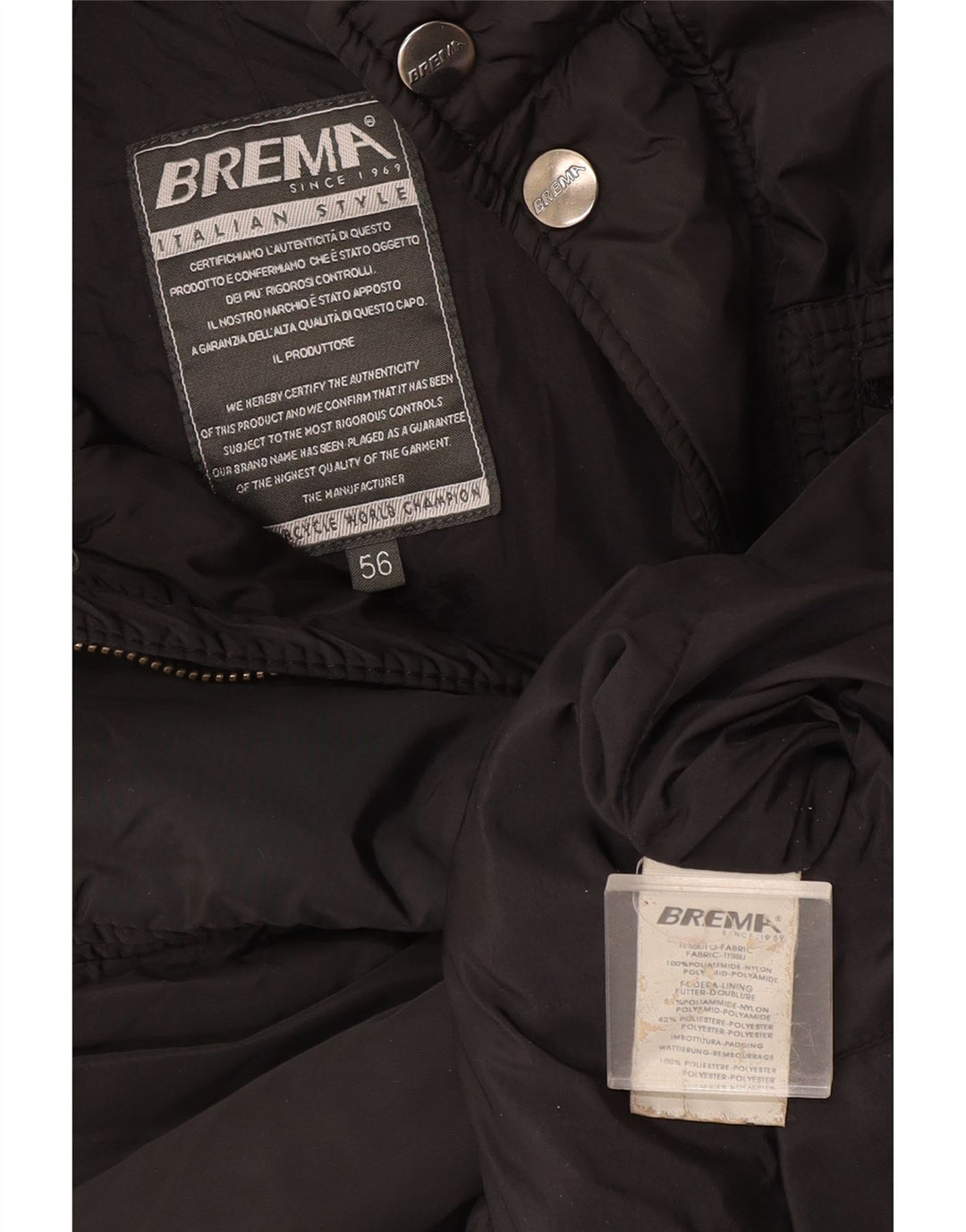 Brema Veste utilitaire pour homme UK 38 Medium Noir Polyamide