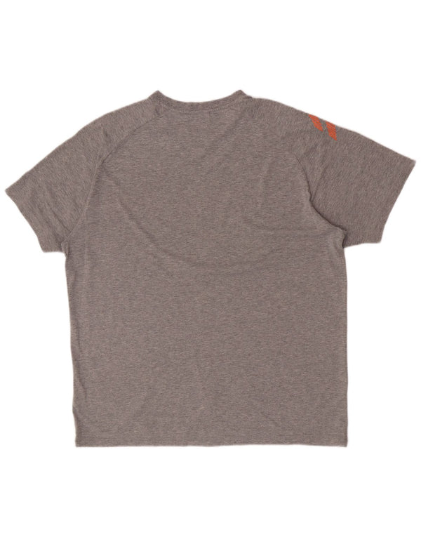 Asics T-Shirt Graphique Homme XL Gris Coton