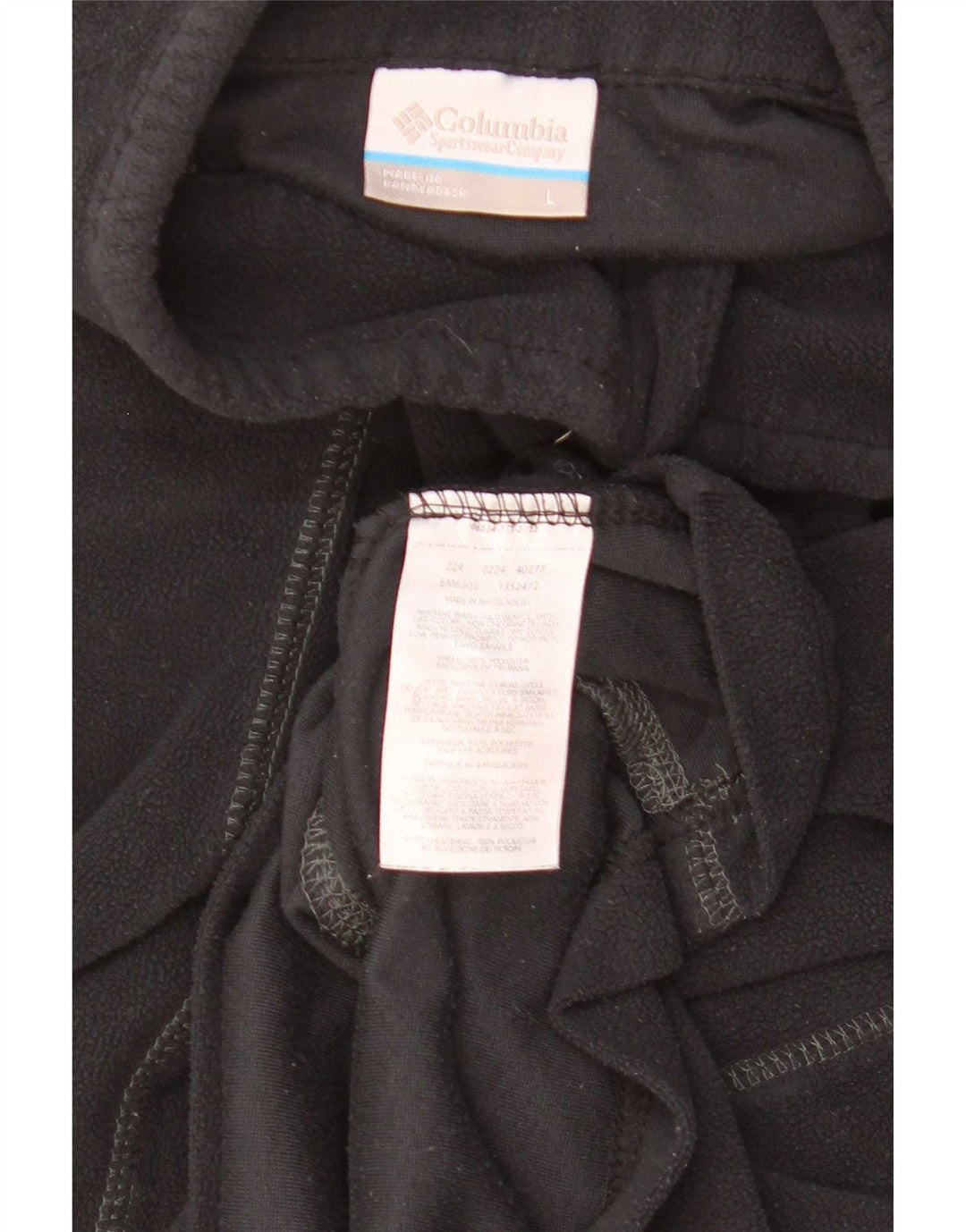 Columbia Pull polaire à col zippé pour homme Taille L Noir Polyester