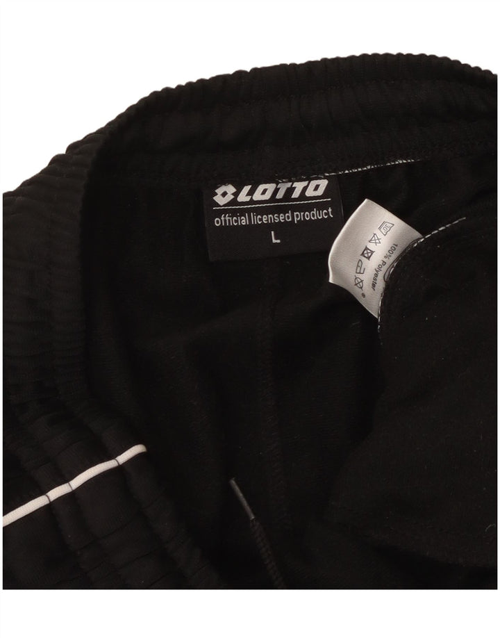 Lotto Pantalon de Survêtement Homme Joggers Large Noir Polyester