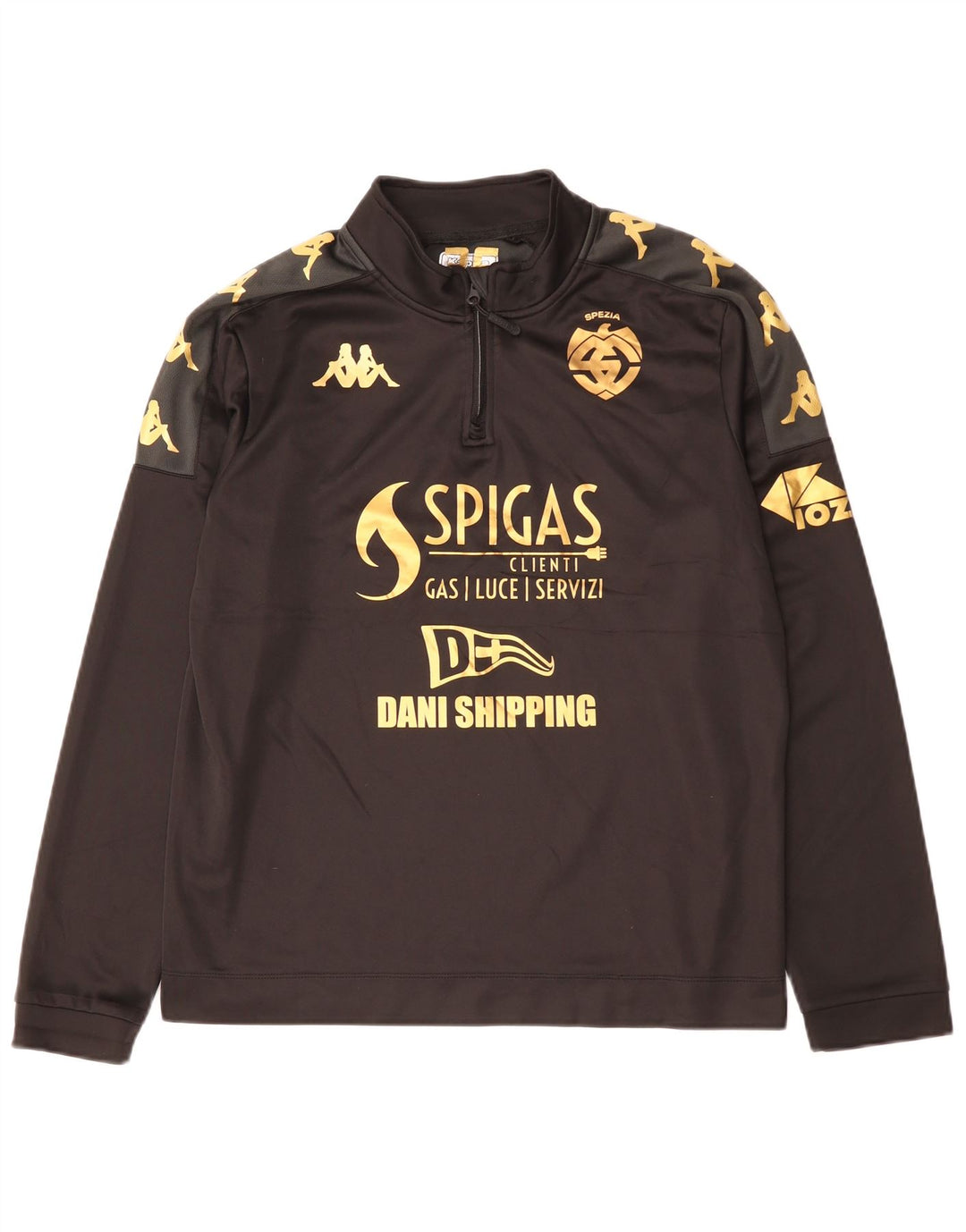 Kappa Haut de Survêtement Spezia Calcio Graphic Pull Homme Noir Taille L