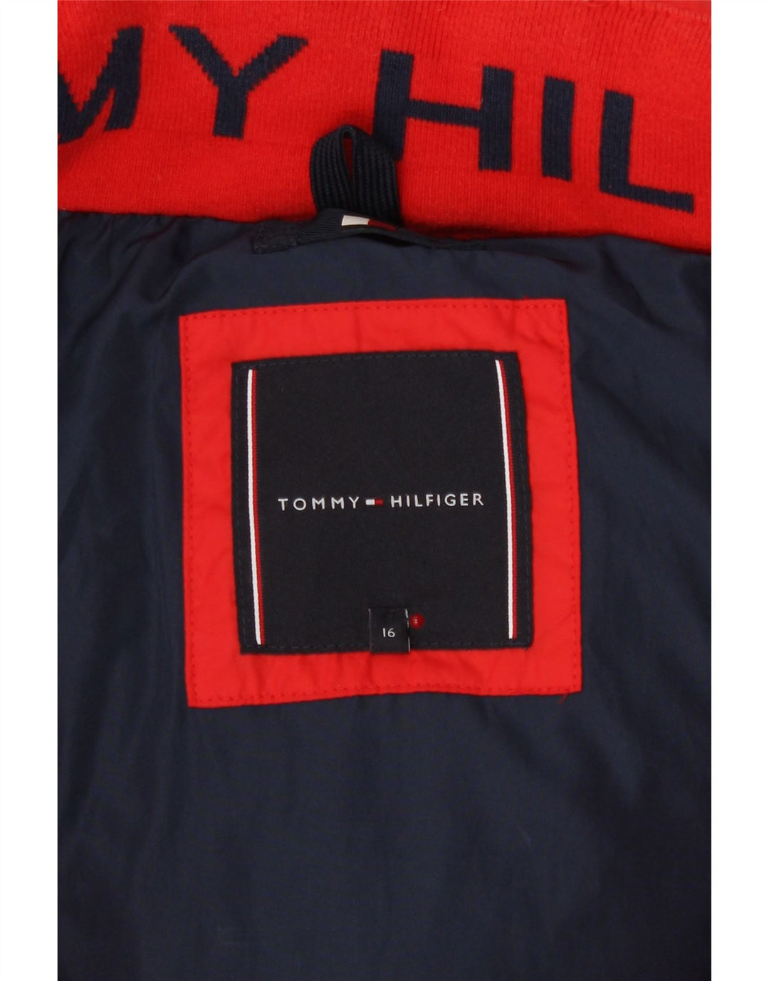 Tommy Hilfiger Veste matelassée à capuche garçon 15-16 ans Rouge Polyester