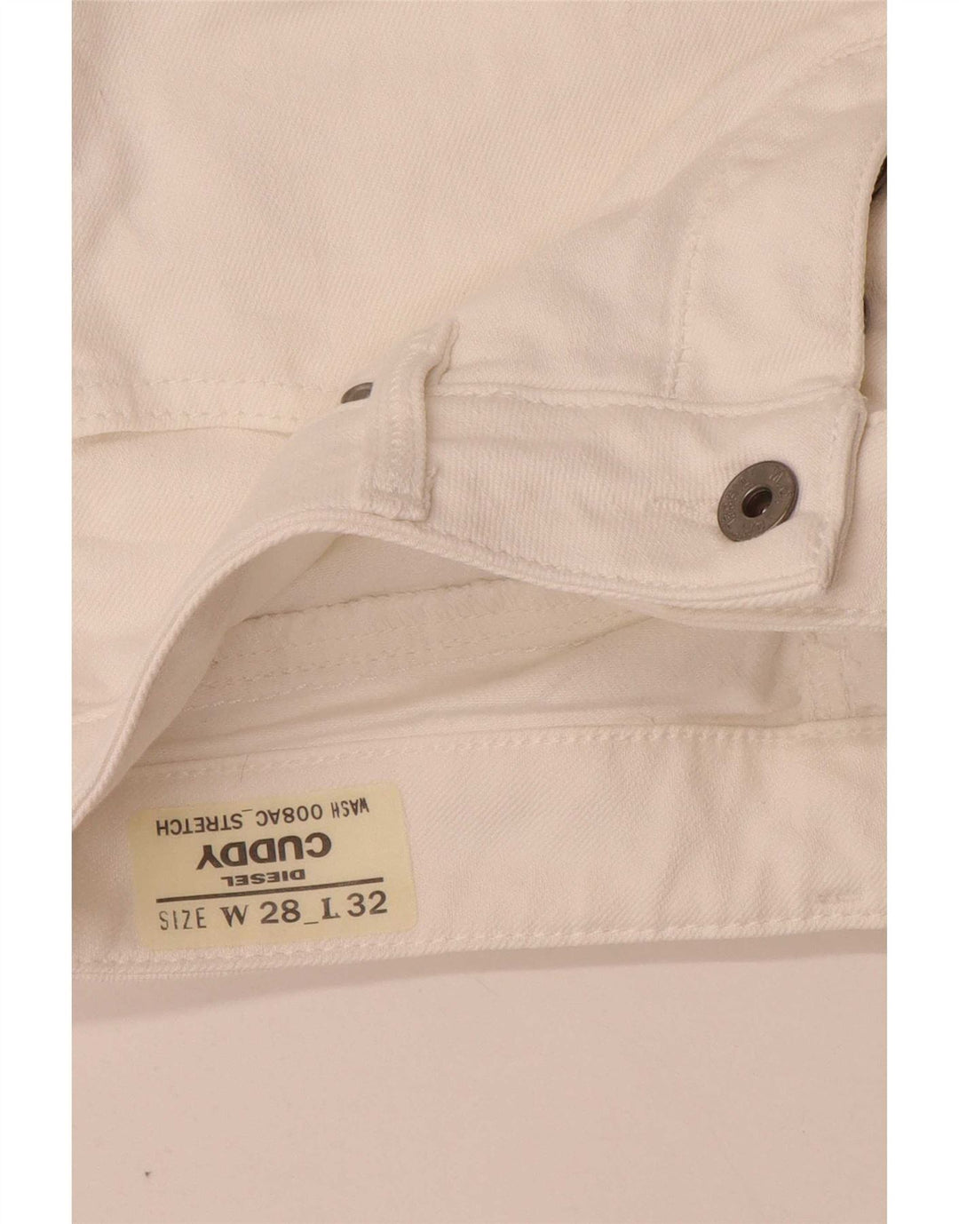Diesel Jean Cuddy Slim Femme W28 L29 Coton Blanc