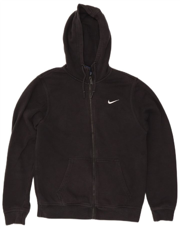 Nike Pull à capuche zippé pour homme Petit coton noir