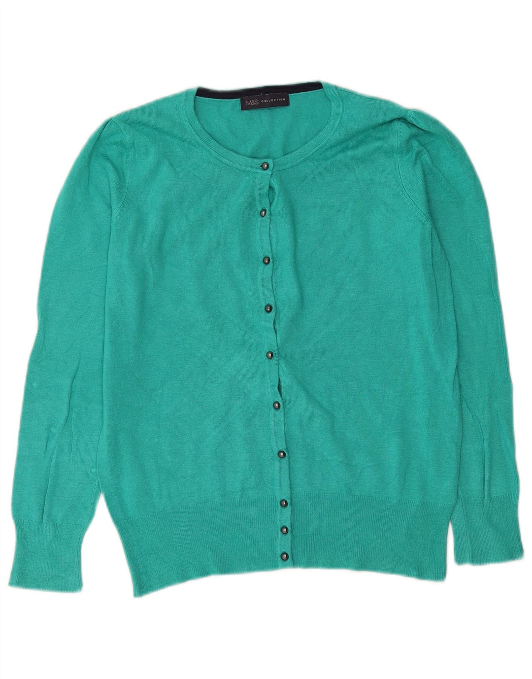 Marks & Spencer Cardigan pour femme en viscose turquoise moyen UK 12
