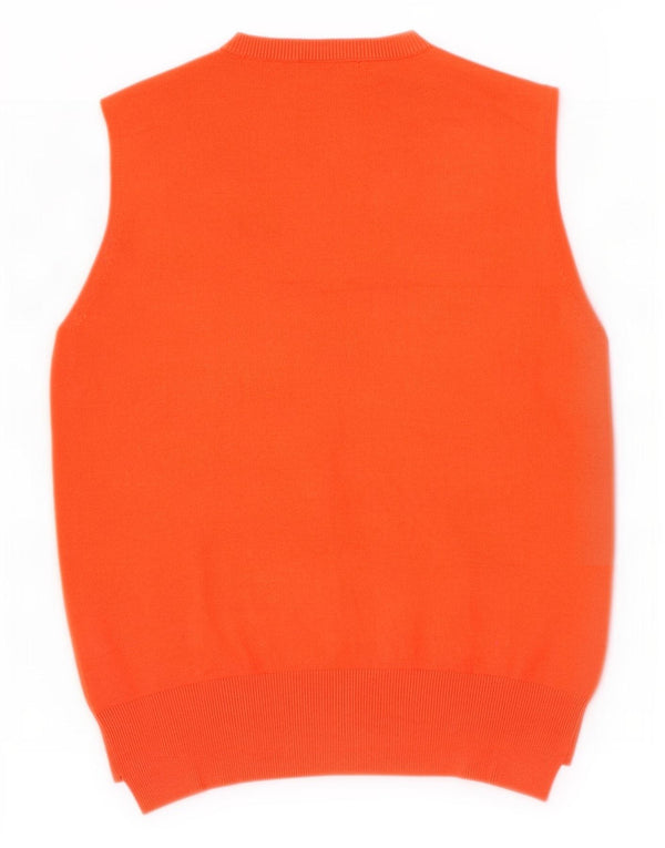 Zara Femme Débardeur UK 14 Large Orange Viscose