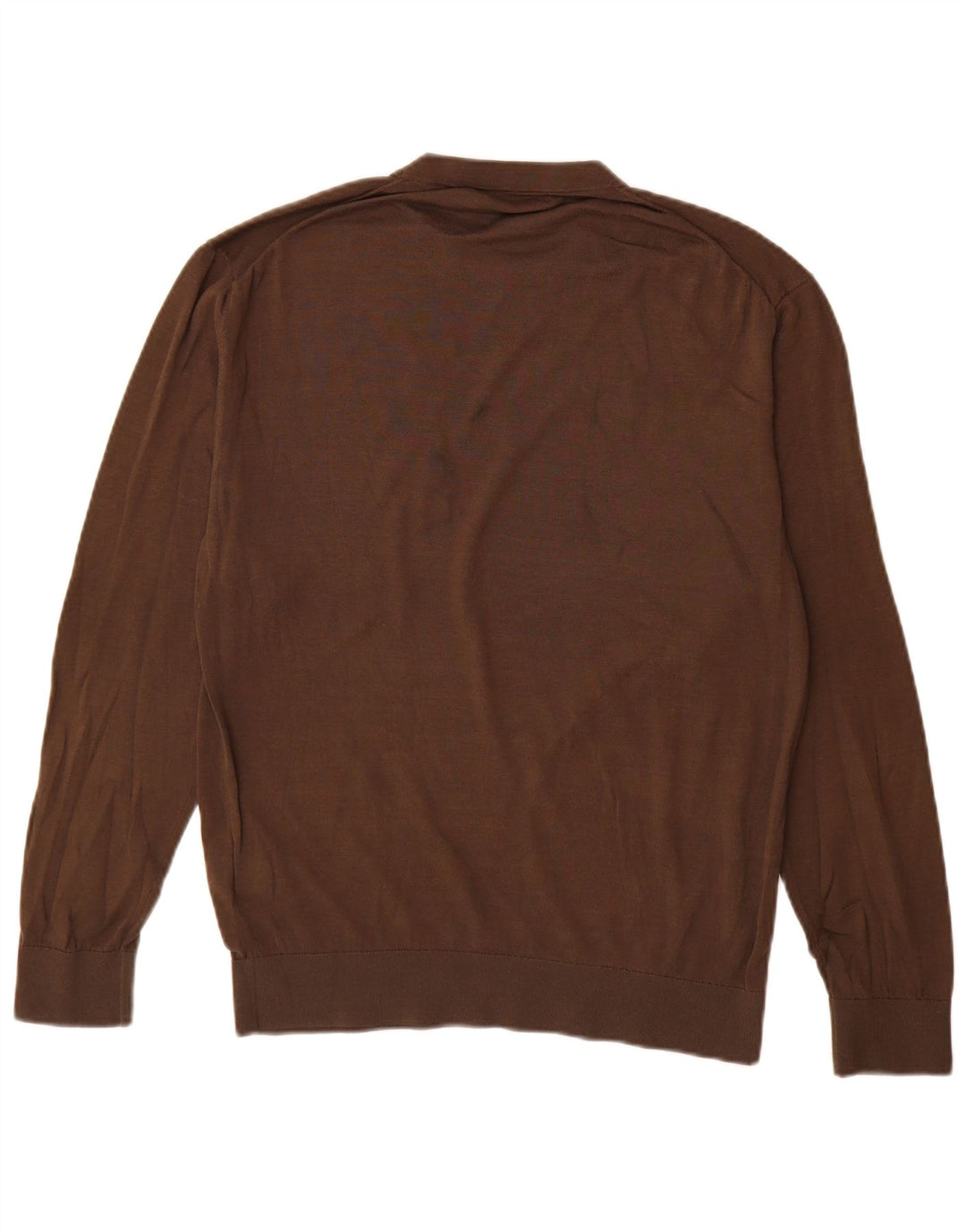 Zara Pull à col rond pour homme en coton marron moyen
