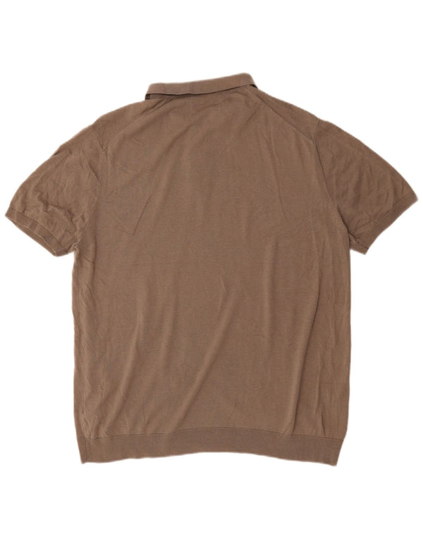 Marks & Spencer Polo Autograph Homme XL Gris Soie
