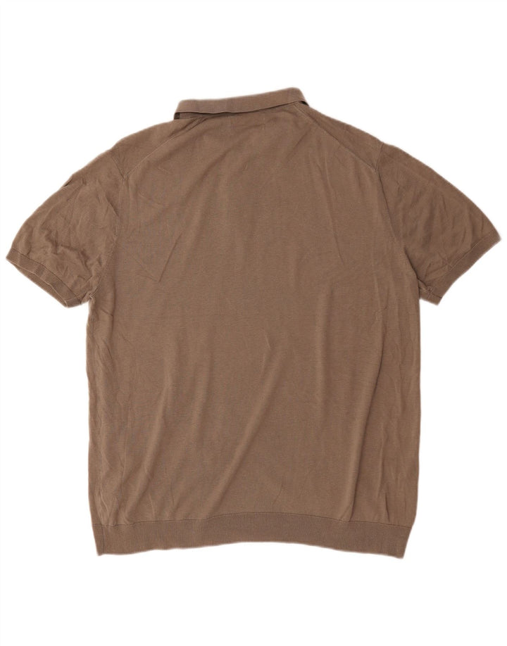 Marks & Spencer Polo Autograph Homme XL Gris Soie