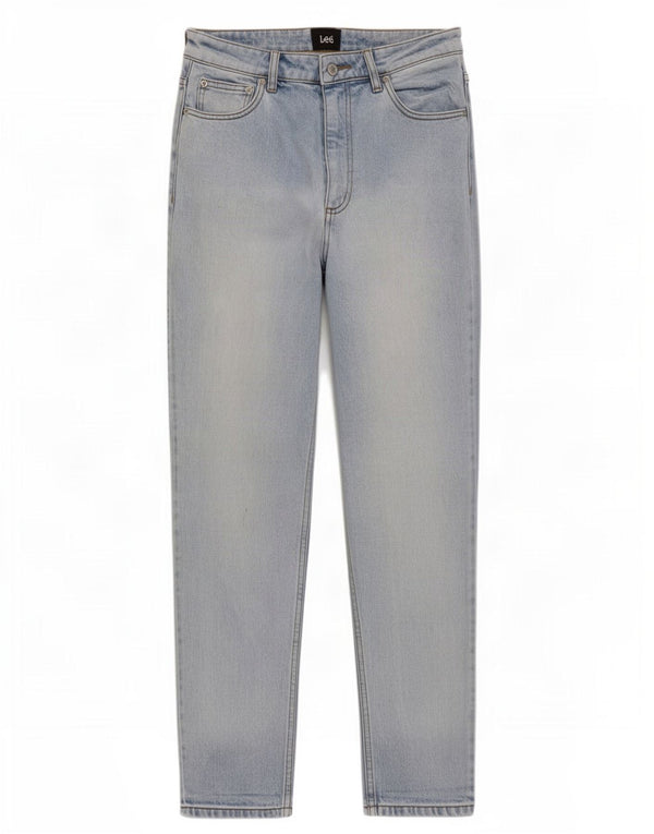 Lee Jean fuselé taille haute pour femme US 12 Large W28 L27 Bleu Coton