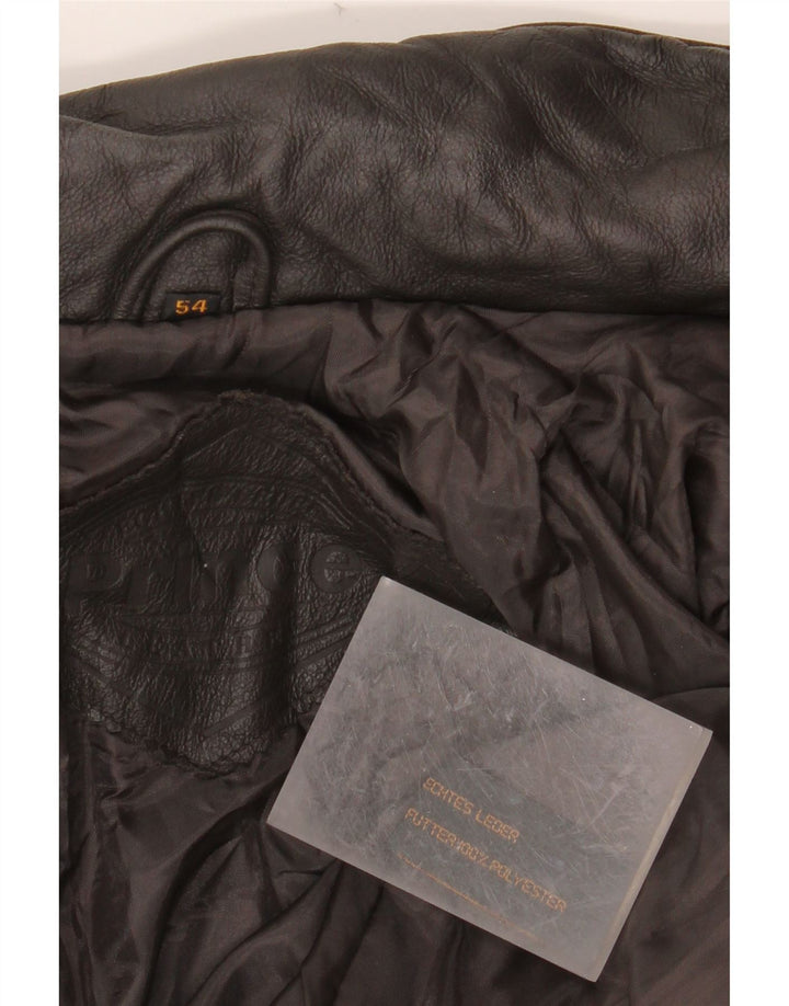 PRINCE Gilet en Cuir Homme IT 54 2XL Cuir Noir