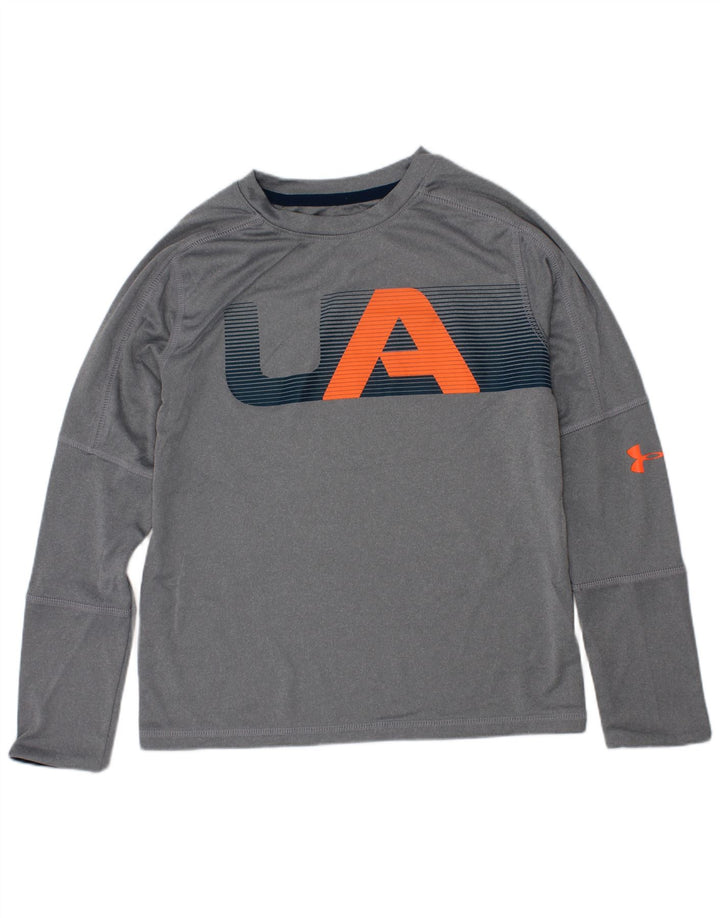 Under Armour Haut graphique à manches longues pour garçon 6-7 ans XS Gris